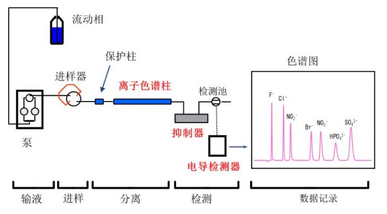 离子色谱仪结构示意图
